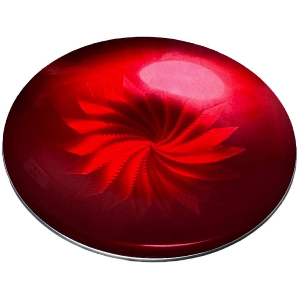 Vintage ELOXSØLV Norway Red Anodized Aluminum Bowl MCM Mid Century